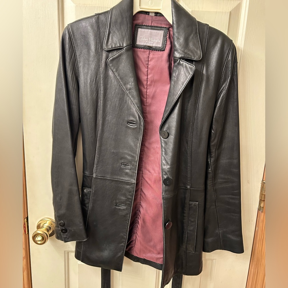 COPY - Black size small Juliet Michelle by ADLER black leather jacket (original…